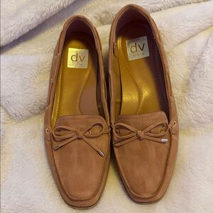 DV by Dolce Vita Tan Loafers with Bow Detail